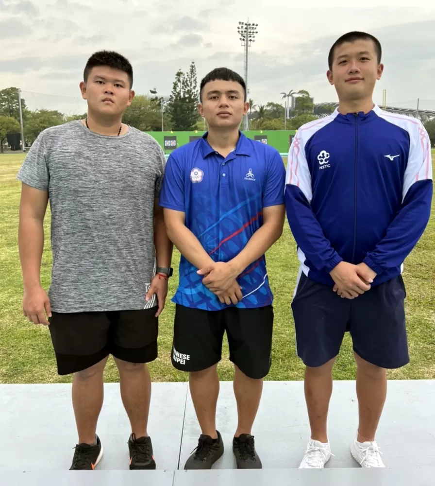 世大運中華男子複合弓代表隊。。林政賢提供。