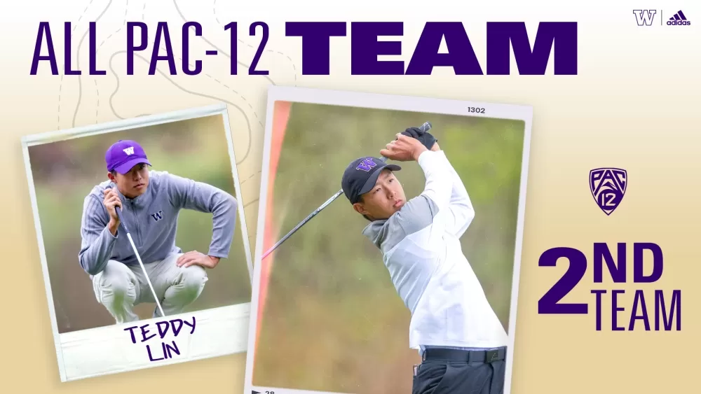 就讀華盛頓大學二年級的林銓泰甫獲選為太平洋12校聯盟男子第二隊,他也將隨球隊進軍NCAA錦標賽地區預賽。(圖 / Washington Men's Golf)