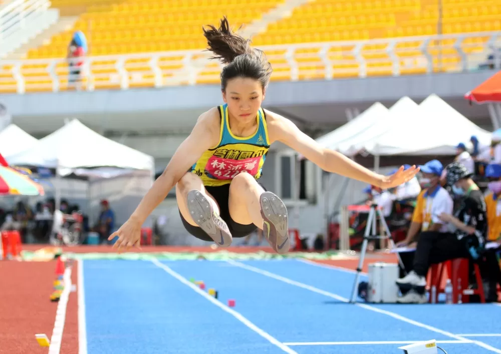 林沛萱在國女五項全能奪金。林嘉欣/攝影。