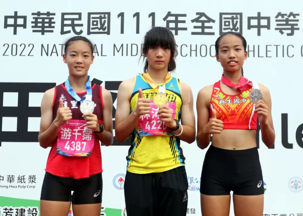 國女五項全能前三名。林嘉欣／攝影。