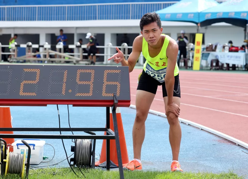 李柏睿逆風-3.4仍破大會奪第3金。林嘉欣／攝影。