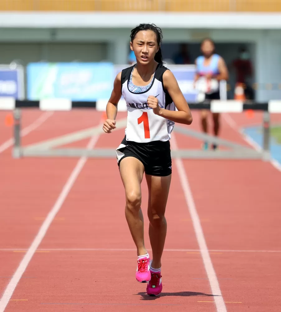 朱婕瑀一馬當先奪金破大會。林嘉欣／攝影。