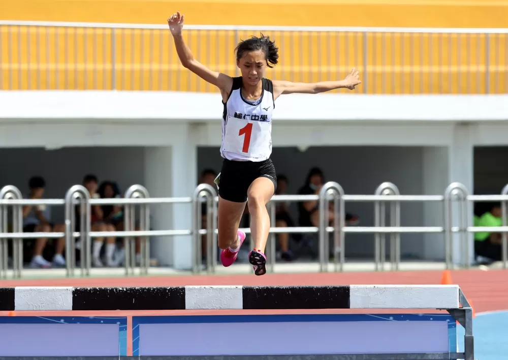 朱婕瑀一馬當先奪金破大會。林嘉欣／攝影。
