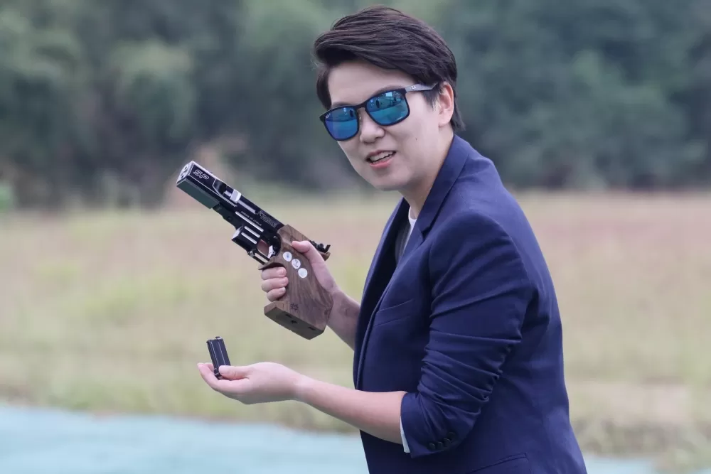 射擊好手李沛晴。高雄市提供。