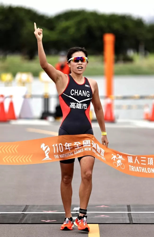 鐵人三項好手張綺文。高雄市提供。