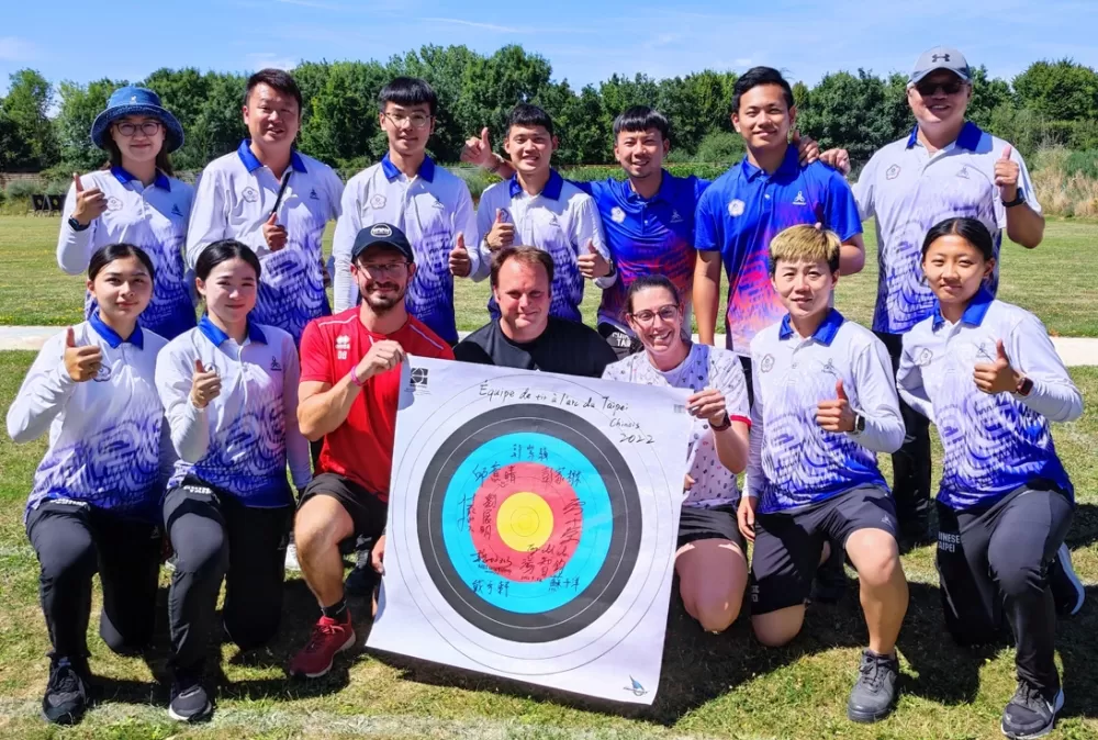 中華隊在今年世界盃射箭賽站站有金牌。射箭協會提供。