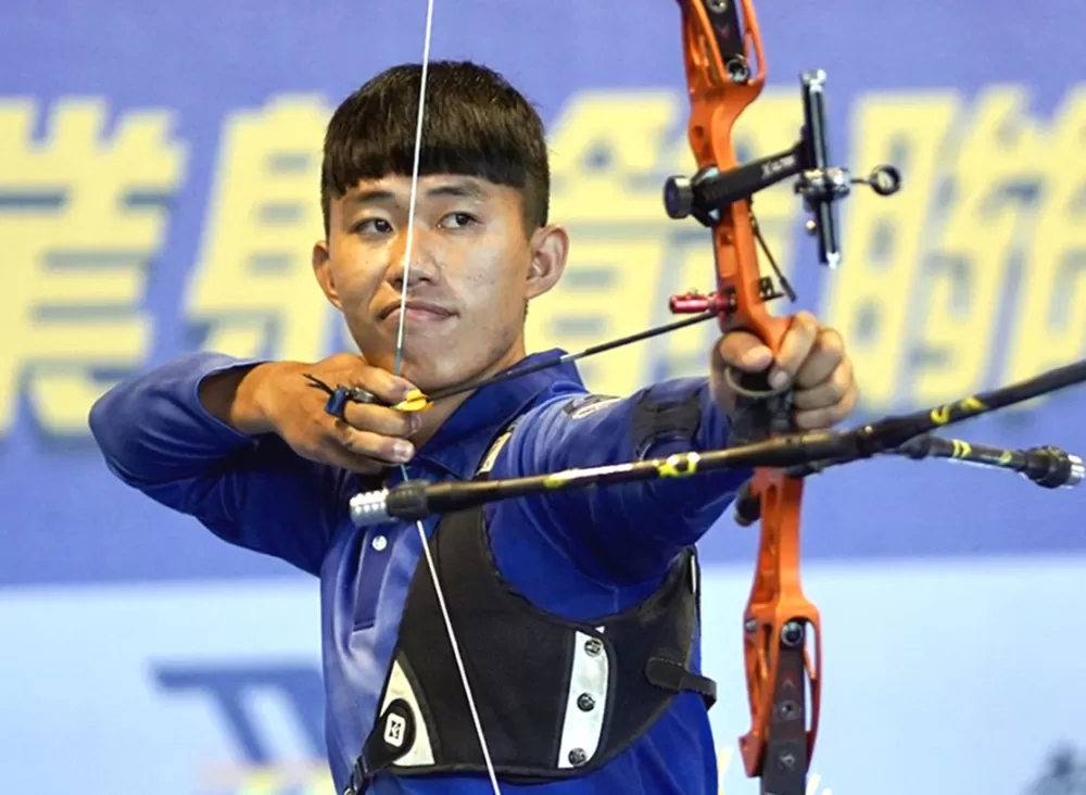 台南射箭隊李金糖。