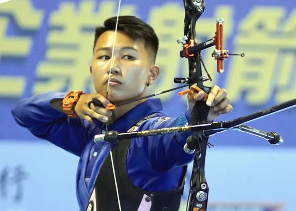 台南射箭隊劉詩翎。
