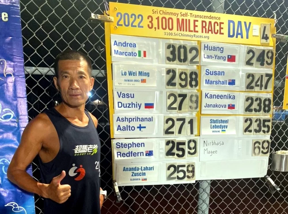 羅維銘在男子組暫居第二。羅維銘提供。