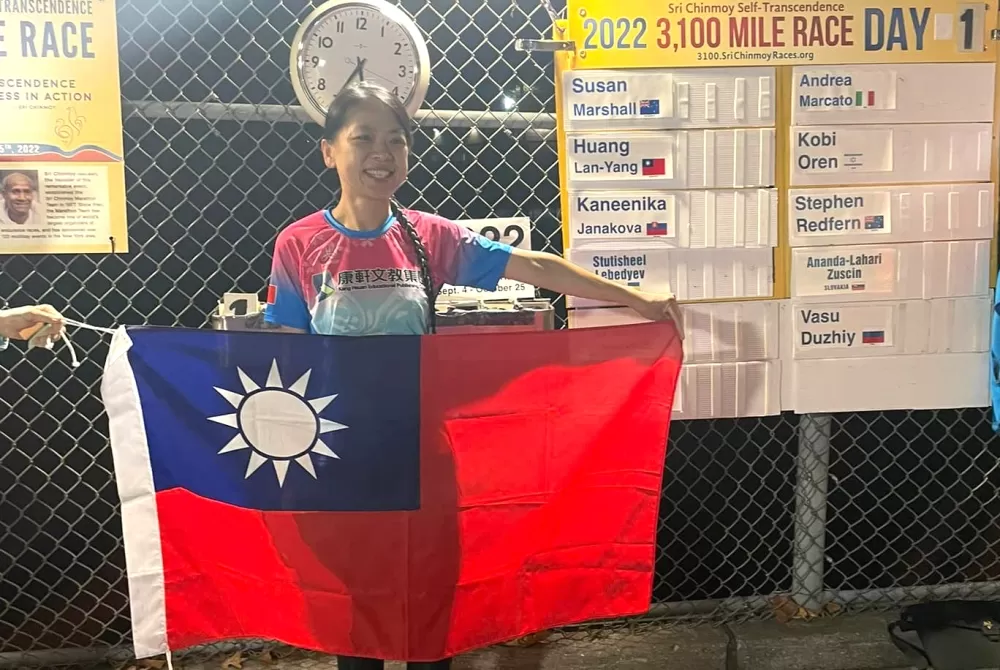 楊皇蘭在女子組暫居第一。楊皇蘭提供。