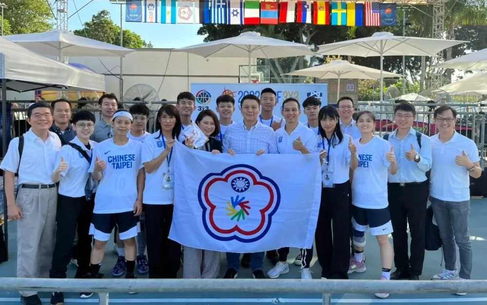 以色列聽障三人制籃球賽中華隊表現出色。體育署提供。下同。