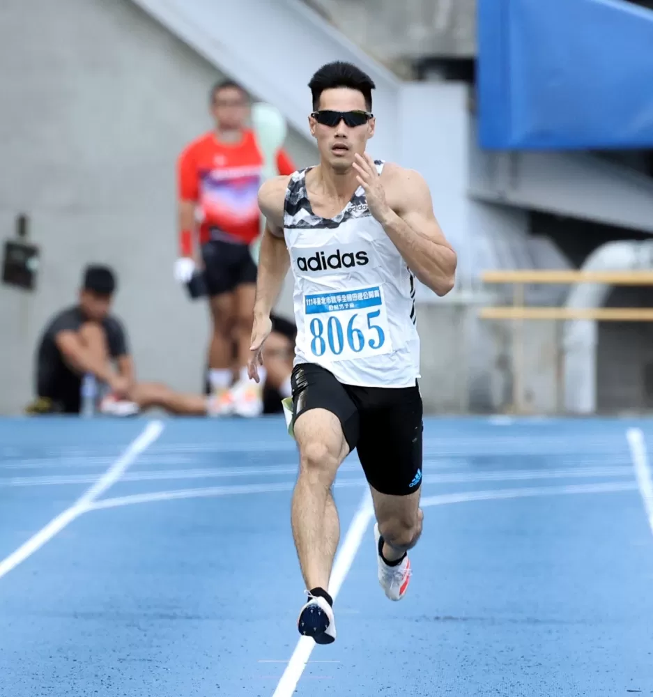 楊俊瀚200公尺再破大會奪雙金。林嘉欣／攝影。