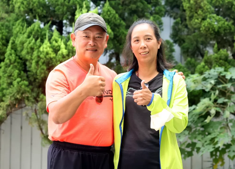 葉健銘和太太郭桂芬。林嘉欣/攝影。