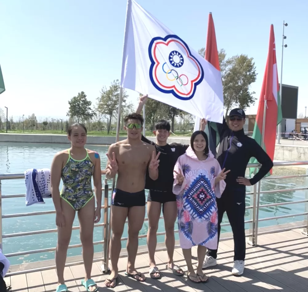 參加公開水域亞錦賽的中華隊。