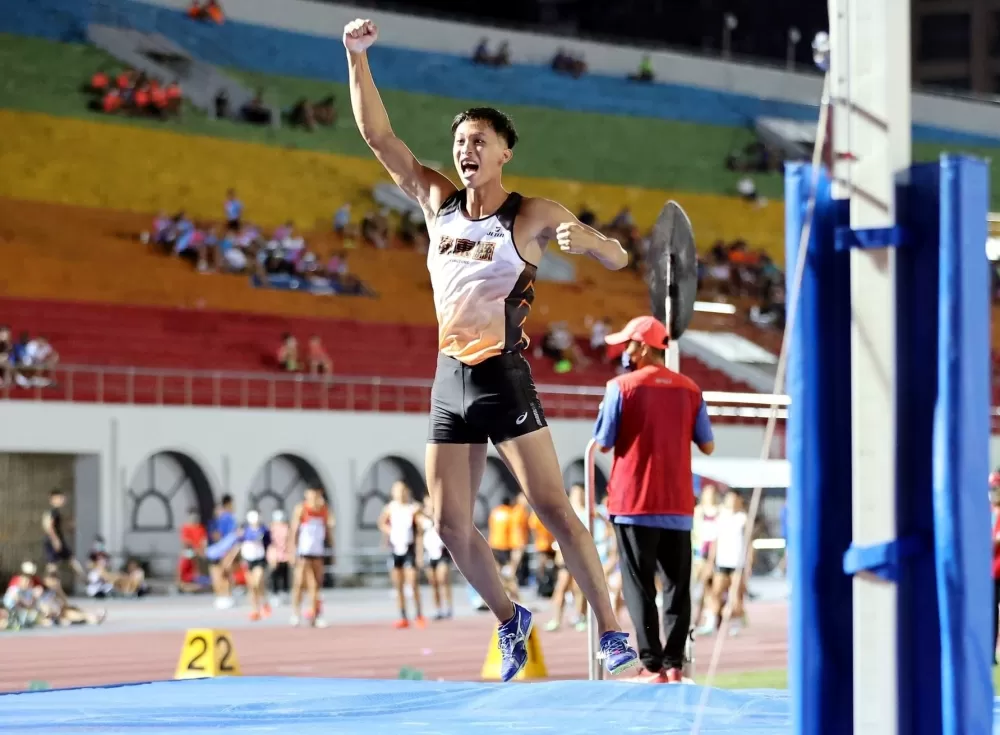 黃正琦破全國後超激動。游志皓／攝影。