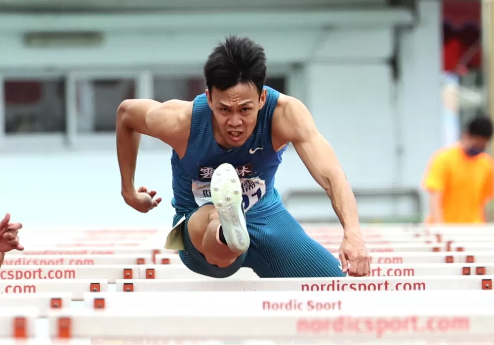 陳奎儒兩破大會。林嘉欣／攝影。