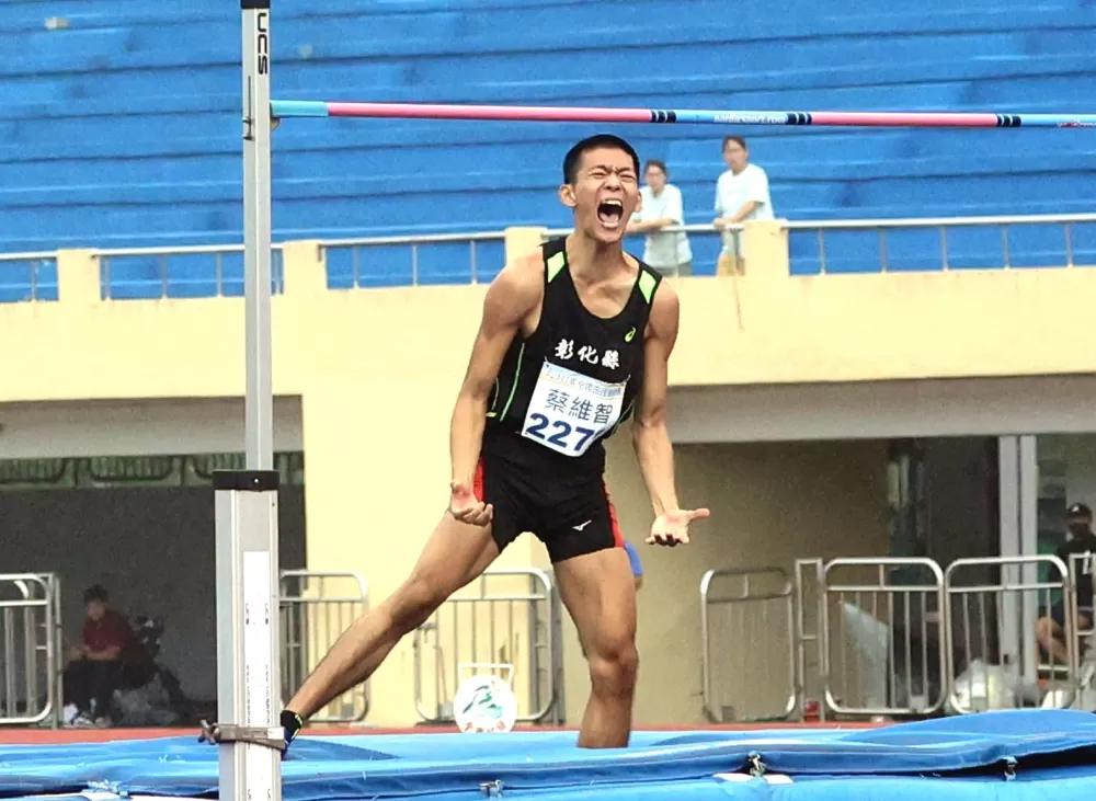 蔡維智2.18奪金破大會後超激動。林嘉欣／攝影。