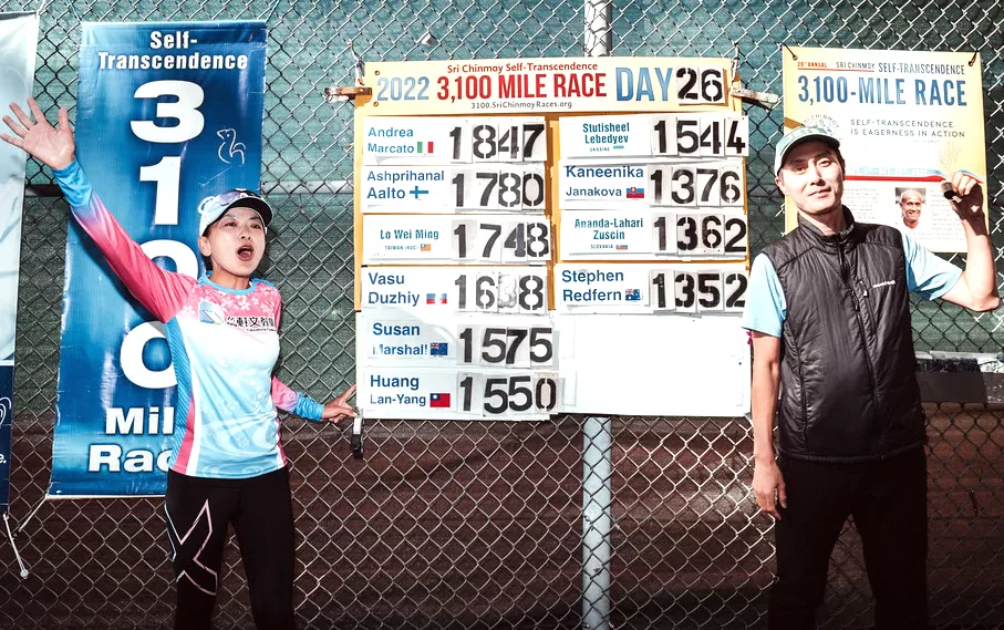 「超馬女皇」楊皇蘭在地表最長認證超馬創亞洲紀錄。大會提供。