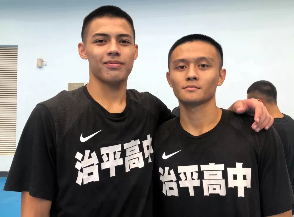 治平鎮隊「星雙槍」楊皓祥（左）、戴翊。