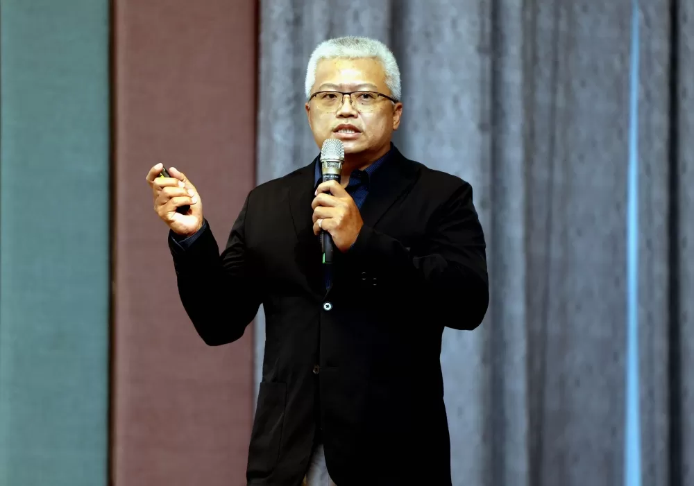 中華民國射箭協會秘書長林政賢。林嘉欣／攝影。