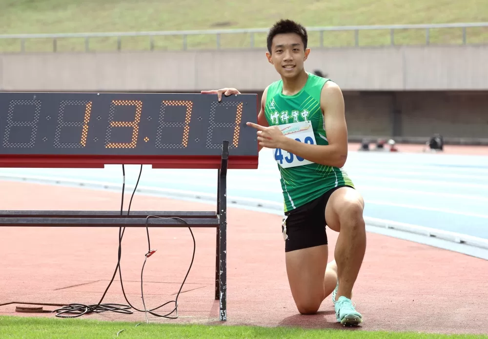 林翊凱破懸11年紀錄達標亞青。林嘉欣／攝影。