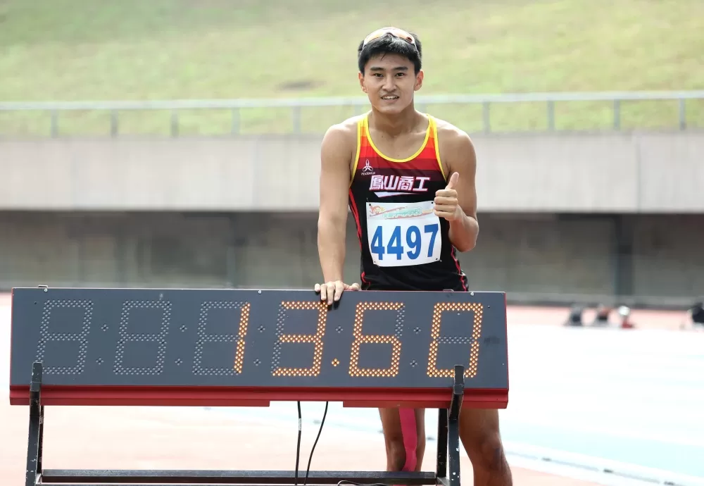 謝元愷破懸11年紀錄再達亞青。林嘉欣／攝影。