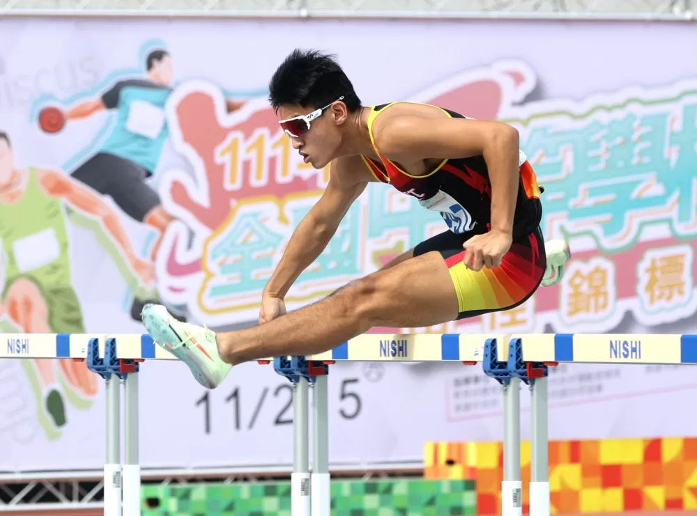 謝元愷破懸11年紀錄再達亞青。林嘉欣／攝影。