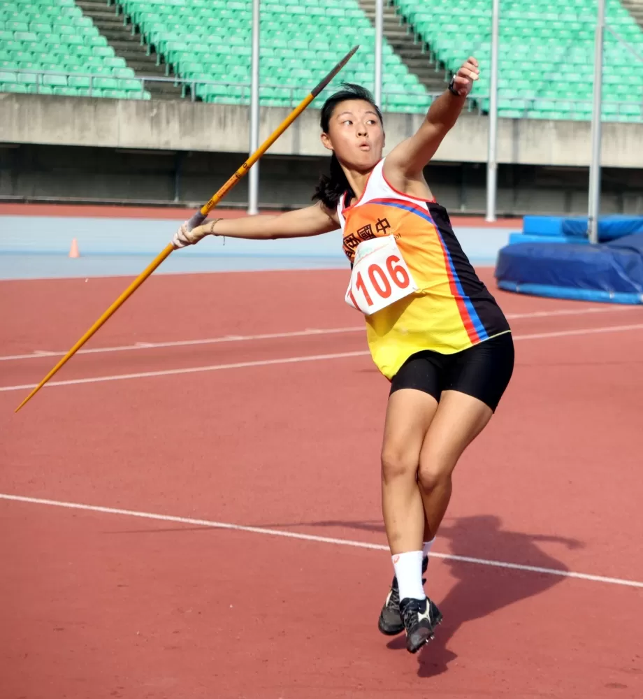 桃市龍岡國中顏宥姍第三。林嘉欣／攝影。