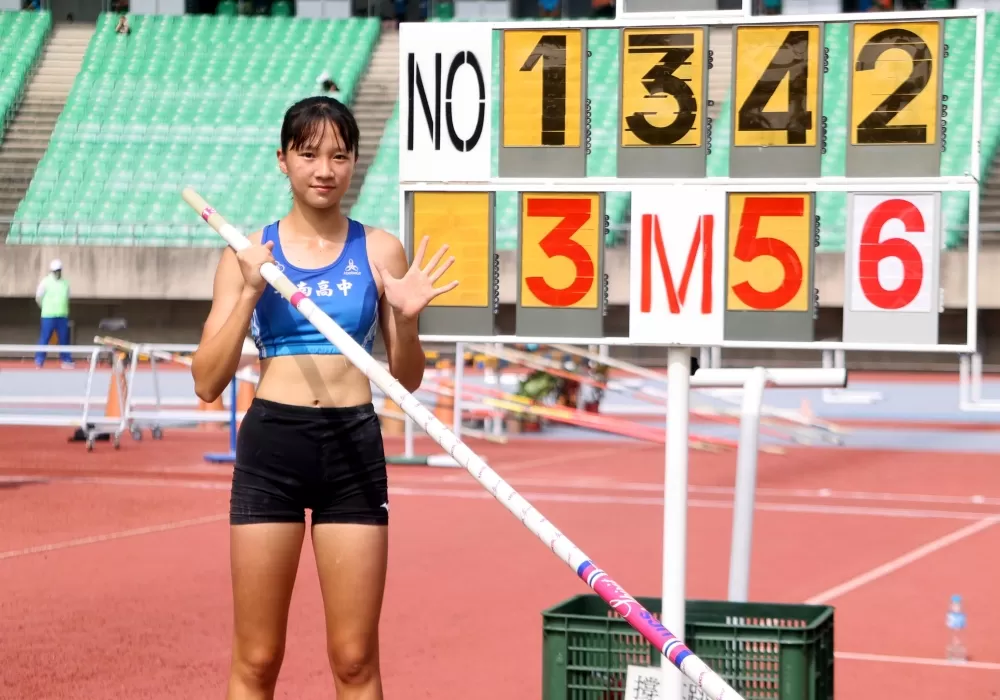 普通班沈思妤確診後再出發破懸8年紀錄。林嘉欣／攝影。