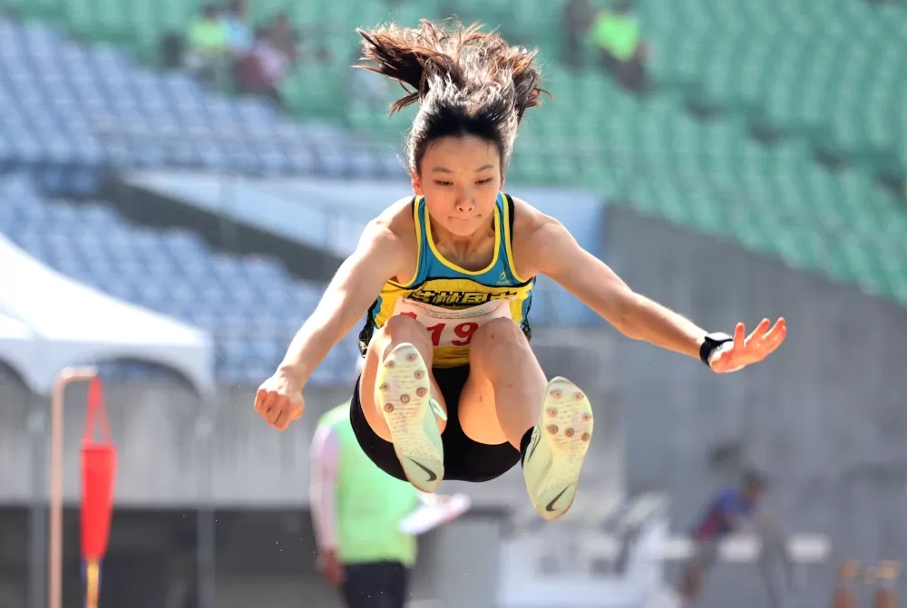 林沛萱打破國女全能大會紀錄。林嘉欣／攝影。