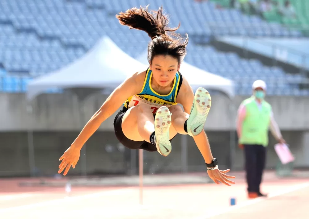 林沛萱打破國女全能大會紀錄。林嘉欣／攝影。