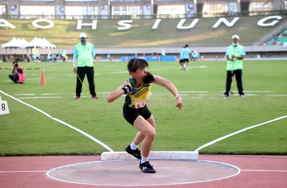 林沛萱打破國女全能大會紀錄。林嘉欣／攝影。