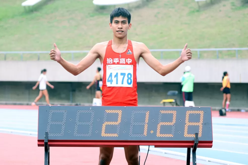 「小楊俊瀚」林柏勳破大會達亞青。林嘉欣/攝影。