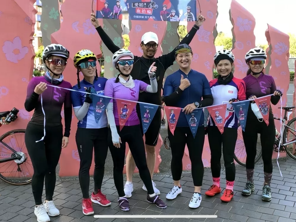 癌友熱血揪團挑戰自我。自行車新文化基金會／提供。
