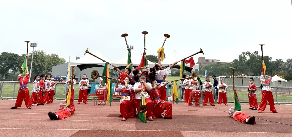 為吃麥當勞,每年跨海來賽的金門中正國小今年再抱特優獎而回(大會提供)。