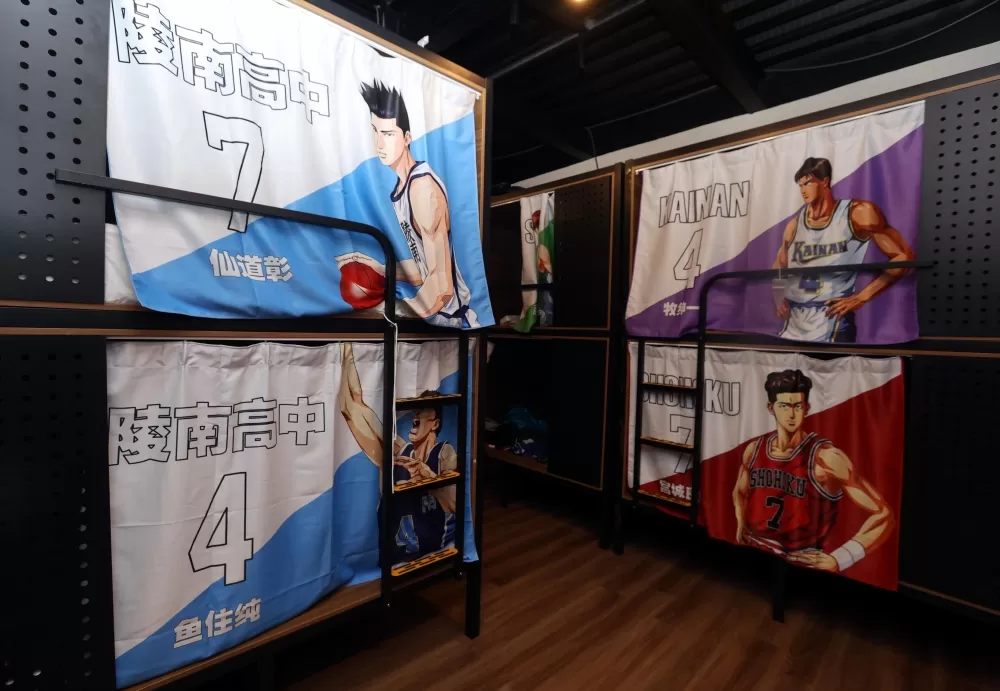 球員宿舍滿滿《灌籃高手》元素。林嘉欣／攝影。