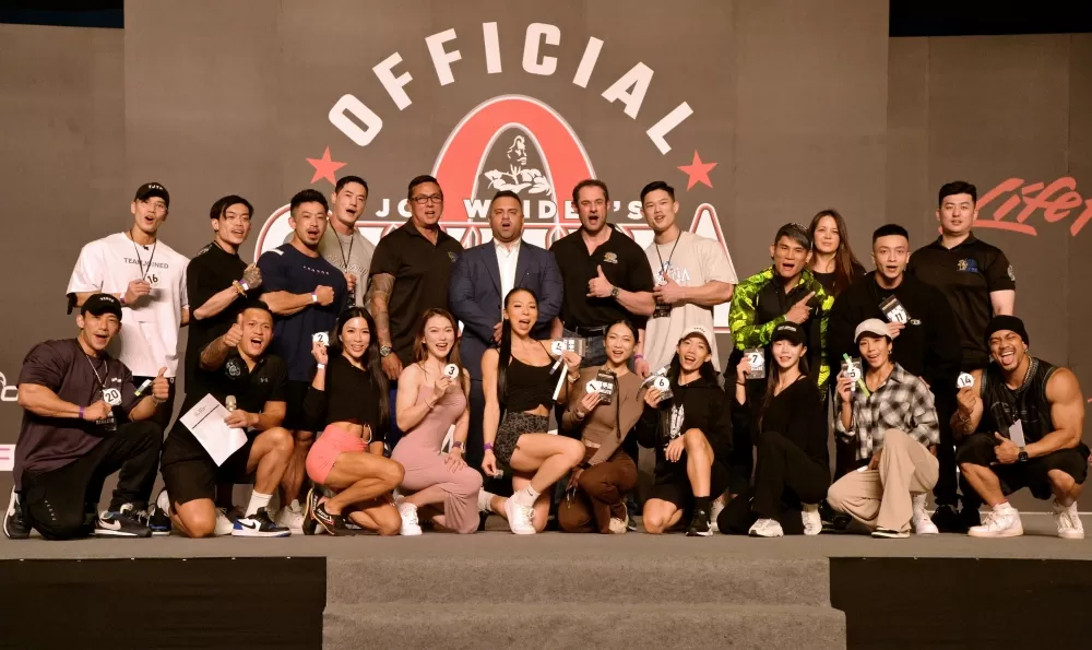 參加職業男子健體與女子比基尼好手齊聚一堂（健身工廠提供）。