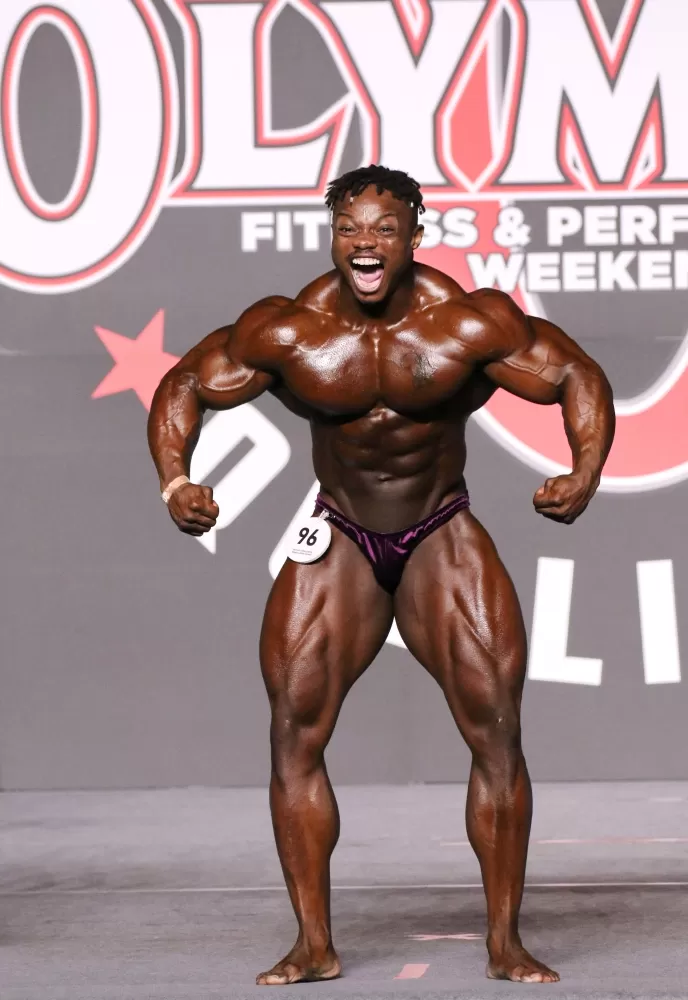 奈及利亞選手法蘭克林(Franklyn)（健身工廠提供）。