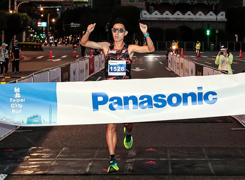 Panasonic路跑賽，曾廷瑋稱王。Panasonic提供。下同。