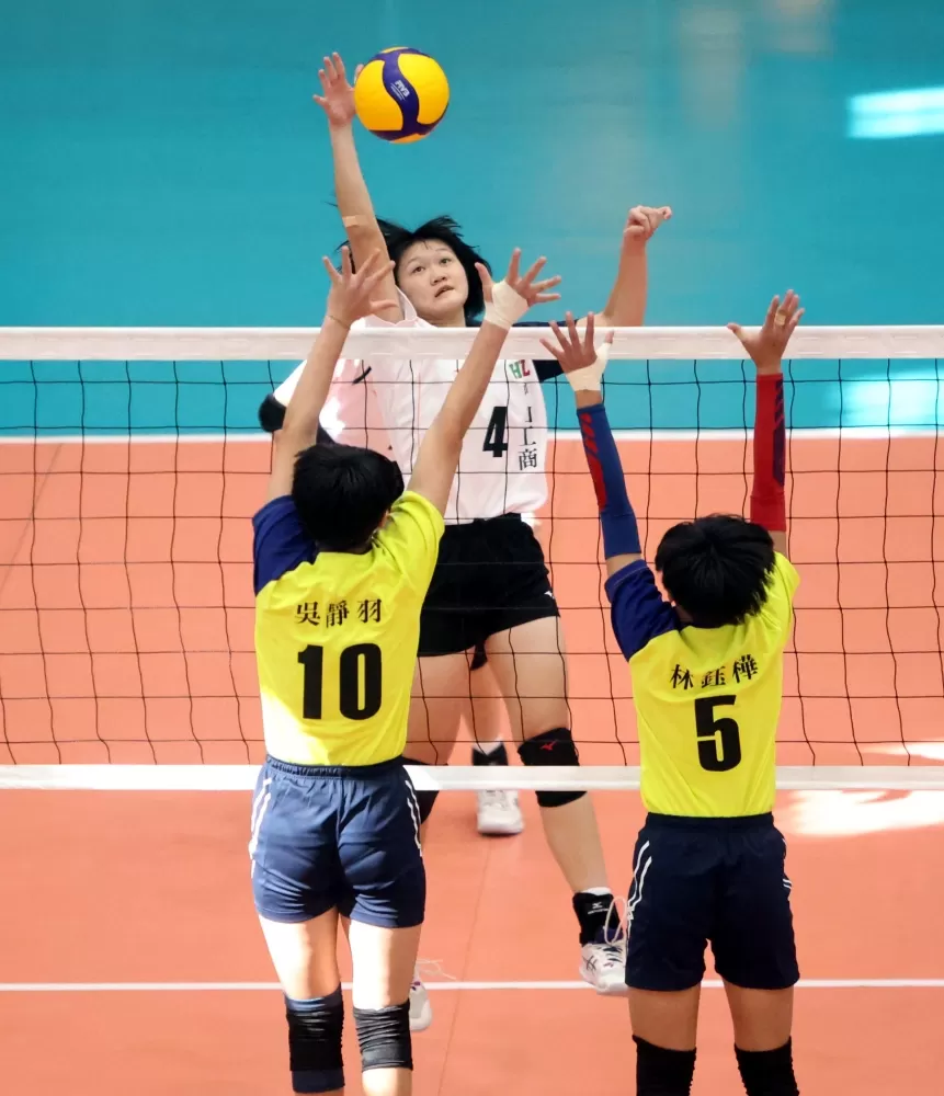 中山工商郭幸宜攻擊犀利。林嘉欣/攝影。