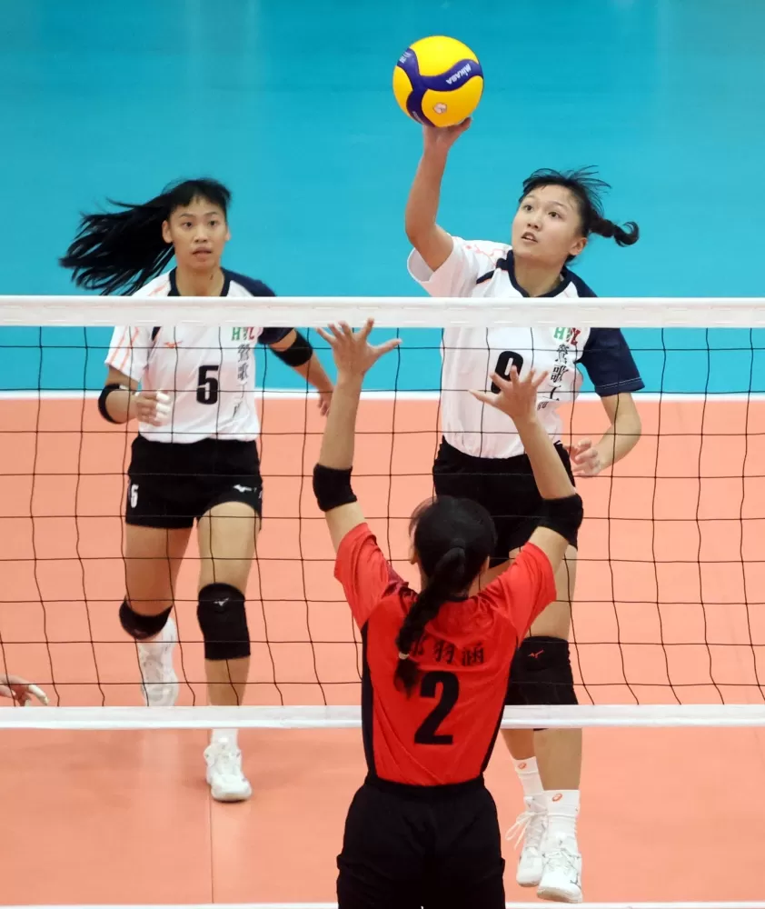 鶯歌高中女排。林嘉欣/攝影。