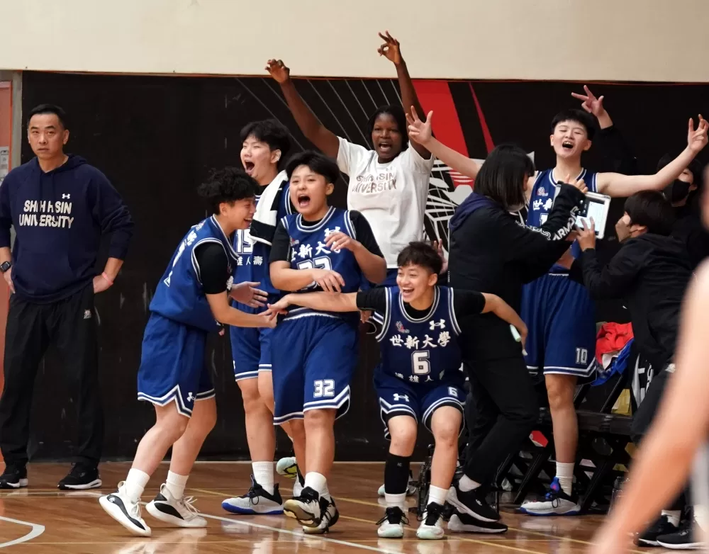 世新大學本季主場首戰收下第8勝。大會提供。下同。