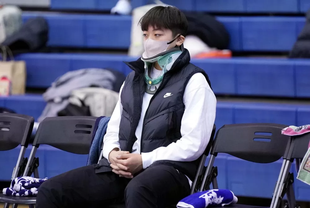 臺灣科大葉致彤因頸傷休息。