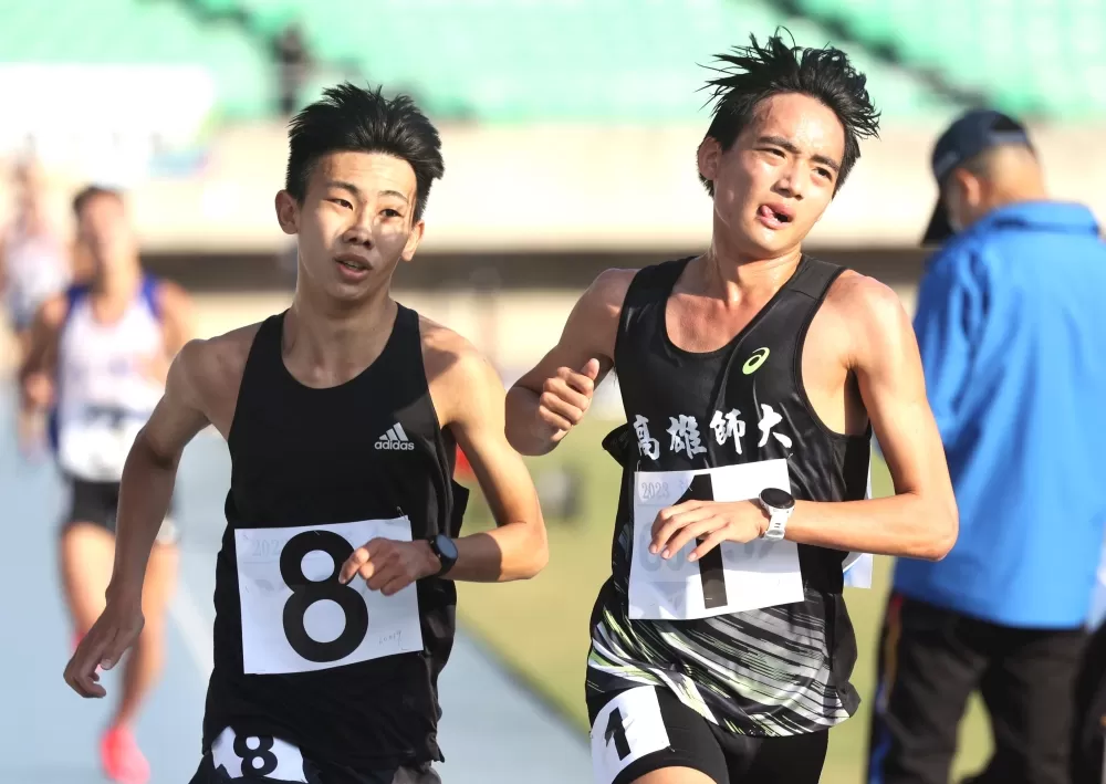 黃柏憲（左）和黃祥維（右）尬速超精采。林嘉欣／攝影。