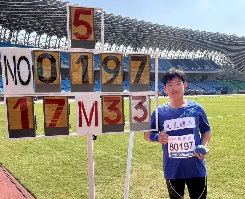 李健嘉第一次比全國賽便奪金破大會。鍾聖哲/攝影。