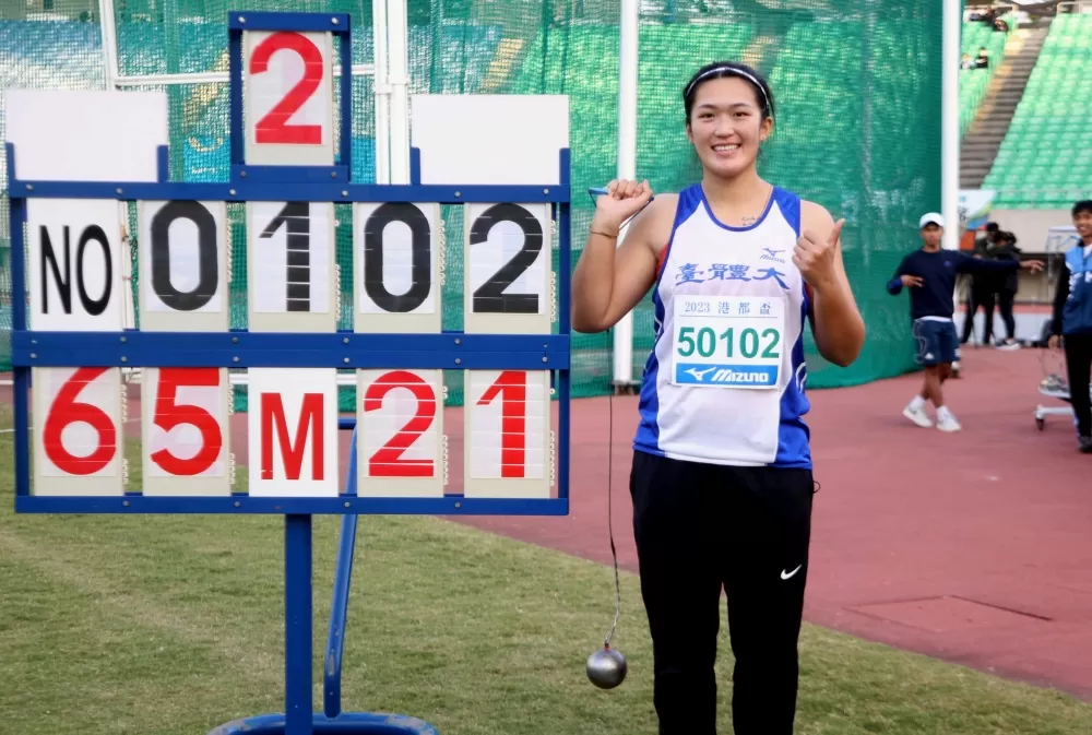 余雅倩65.21破全國,全國賽紀錄全制霸。林嘉欣/攝影。