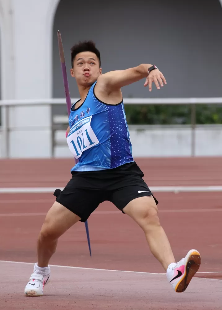 標槍好手黃潮鴻再添個人紀錄（大會提供）。