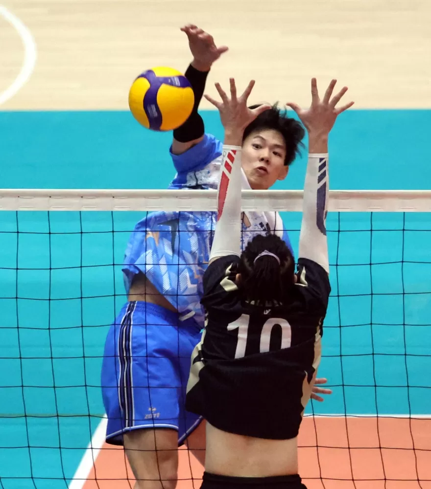 臺灣體大隊長汪秉勳。林嘉欣/攝影。