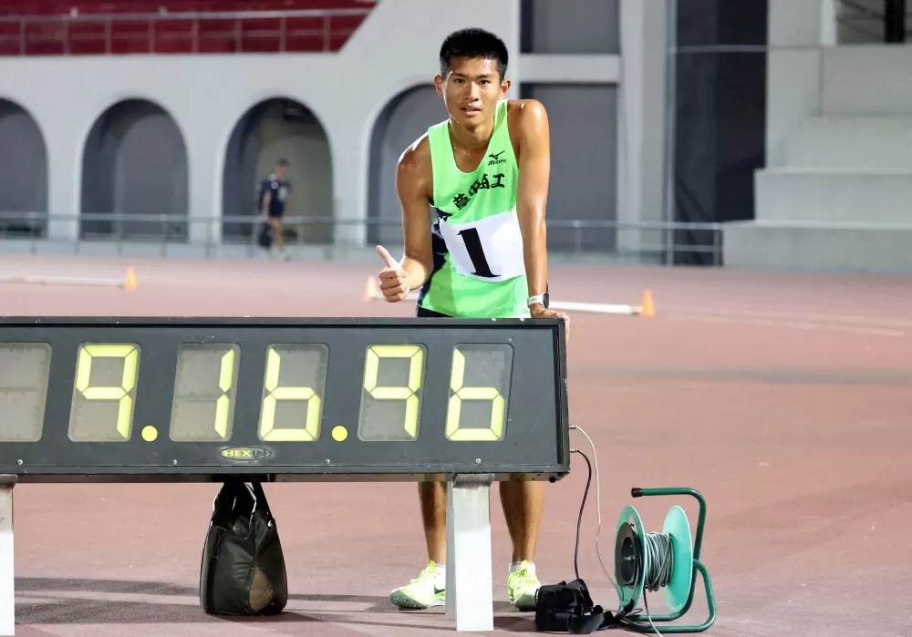 林哲緯破懸14年紀錄超嗨。林嘉欣／攝影。