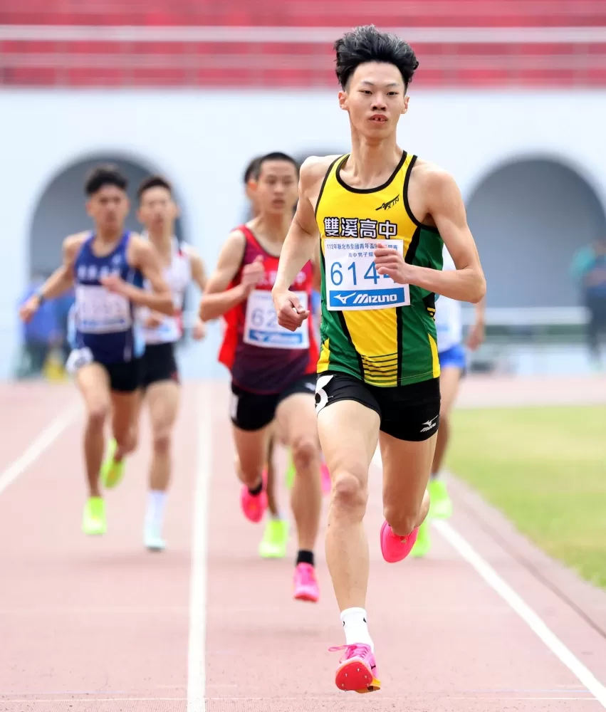 李安翊再破U20全國紀錄，1:49.52在前10屆亞青可得8金。林嘉欣／攝影。